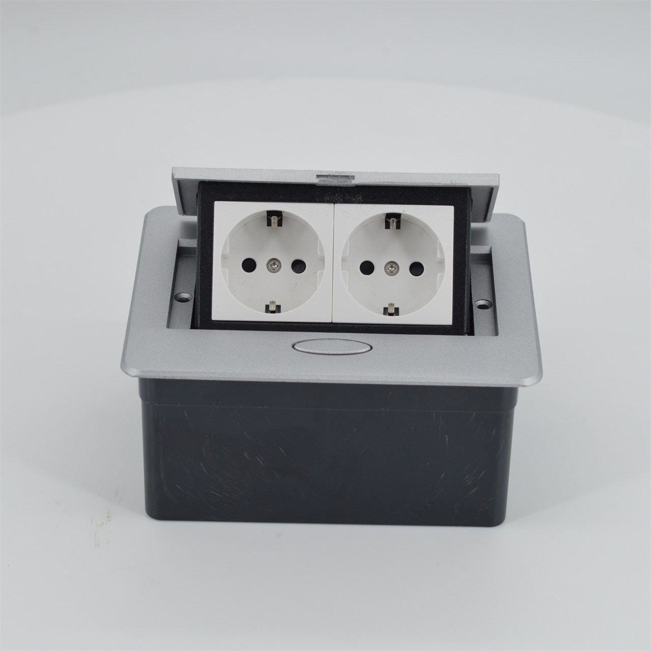 OEM/ODM BNT Pop-Up Office Power Socket Modern Workspace Solution with 2 Ac Outlets Embedded Tabletop Design