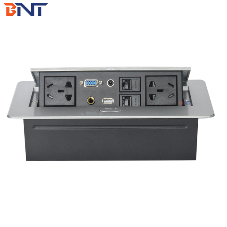 OEM/ODM Office Electrical Upgrade GFCI BNT Socket Built into the Tabletop with Multifunctional Ports