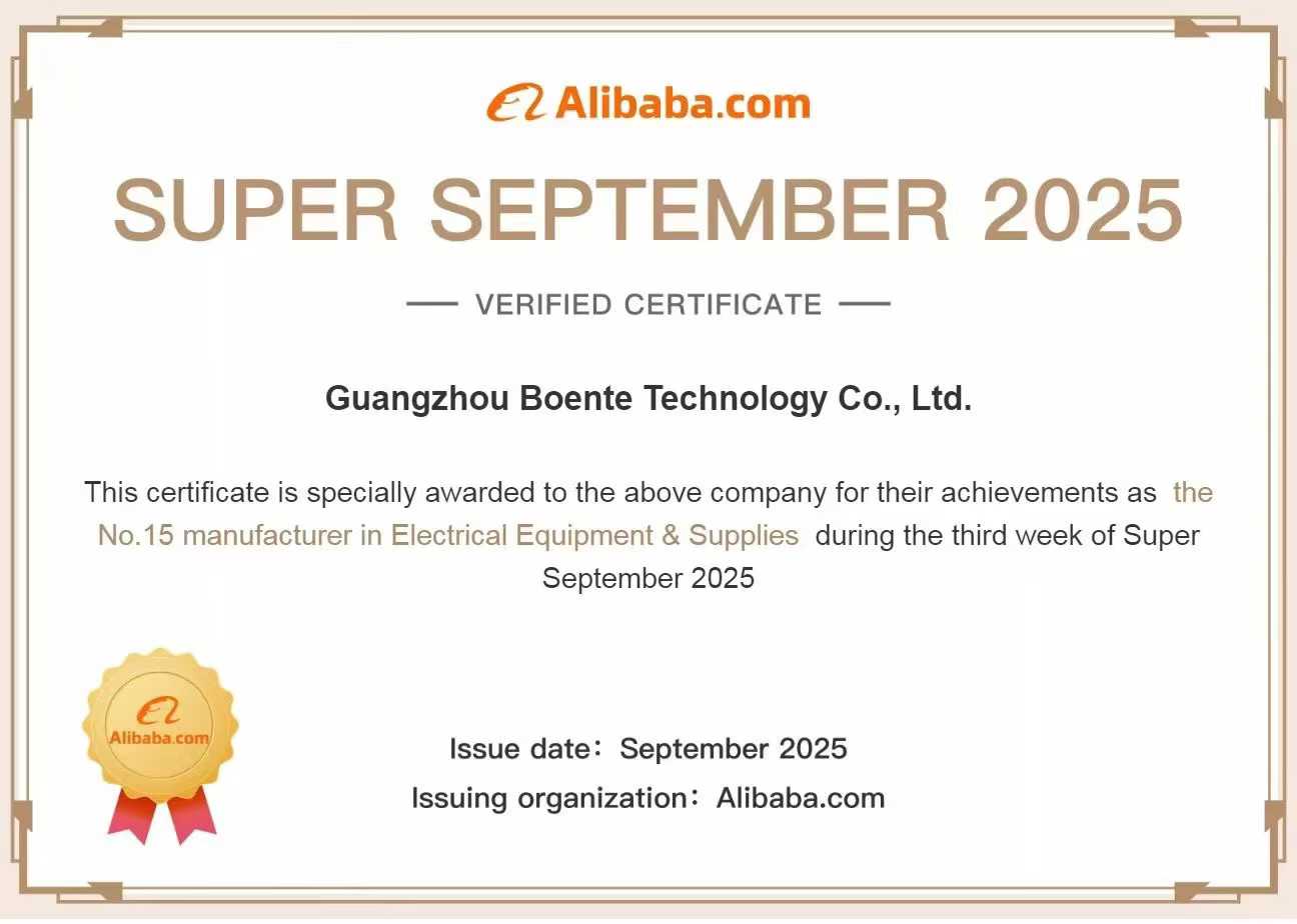 Won the TOP 15 supplier in the industry category of Alibaba September Procurement Festival